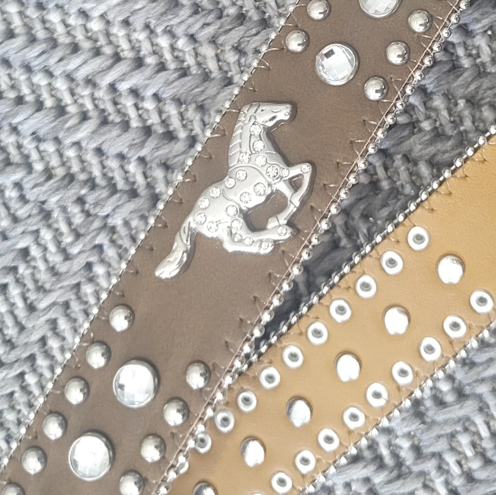 M&F $40 Western Rhinestone Girls Belt 29 inches Length